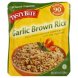 brown rice garlic