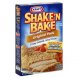 SHAKE N BAKE seasoned coating mix original pork 2 pk Calories