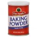 baking powder double acting