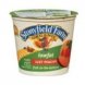 organic low fat yogurt - peach