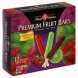 fruit bars premium, assorted