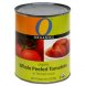 O Organics whole peeled tomatoes in tomato juice, organic Calories