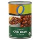 chili beans organic, in sauce