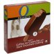organic coffee ice cream bar with dark chocolate coating