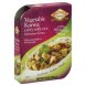 vegetable korma curry with rice, navratan korma, mild