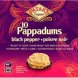 pappadums - black pepper canadian nutrition info. per package