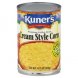 Kuners cream style corn Calories