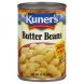 Kuners butter beans chili beans Calories