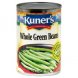 Kuners green beans whole Calories