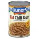 Kuners hot in spicy chili sauce chili beans Calories