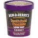 Ben & Jerrys low fat sorbet devil 's food chocolate Calories