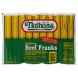 Nathan's Famous Restaurant franks beef, skinless, family pack Calories