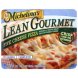 lean gourmet five cheese pizza