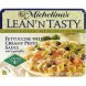Michelinas lean ' n tasty fettuccine with creamy pesto sauce and vegetables Calories
