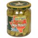 pickles okra, crisp, mild