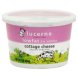 Lucerne cottage cheese, small curd 2% milkfat, calcium fortified low-fat Calories