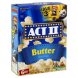 Act II microwave butter popcorn popped Calories