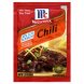 McCormick & Company, Inc. 30% less sodium chili seasoning seasoning mixes/mexican Calories