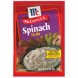 McCormick & Company, Inc. spinach dip mix seasoning mixes/dips Calories