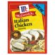 McCormick & Company, Inc. italian chicken seasoning for baked chicken seasoning mixes/chicken Calories