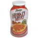 Prego italian sausage hearty meat meat sauce Calories
