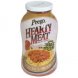 Prego hearty meat meat sauce classic with fresh mushrooms Calories