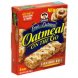 Quaker fruit & oatmeal oatmeal on the go cereal bars cinnamon roll with raisins Calories