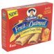 Quaker fruit & oatmeal low fat cereal bars cranberry orange muffin Calories