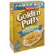 Malt-o-meal golden puffs sweetened puffed wheat cereal family size Calories