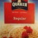 regular instant oatmeal