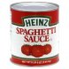 Heinz spaghetti sauce Calories