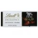 Lindt excellence chocolate intense dark 70% cocoa Calories