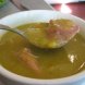 soup, pea, split with ham, canned, chunky, ready-to-serve