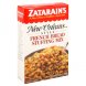 Zatarains new orleans french bread stuffing mix Calories