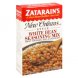 Zatarains new orleans style white bean seasoning mix Calories