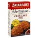 Zatarains new orleans style crab cake mix Calories