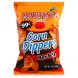 flavored corn chips, corn dippers bar-b-q