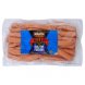 deli old tyme natural casing franks , plump & juicy