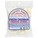 cheese curds fresh cheddar