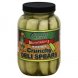 Puckered Pickle Co. barrel select deli spears crunchy, kosher Calories