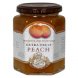 classic handmade jams extra fruit, peach