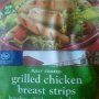 fully cooked crispy chicken breast strips (with rib meat)
