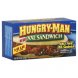Hungry-Man xxl sandwich bbq pork rib sandwich Calories