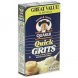 Quick Grits cereal smooth & creamy Calories
