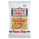 Gibbles potato chips regular pak, home style Calories