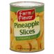 Farm Flavor pineapple slices in pineapple juice Calories