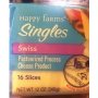 Happy Farms swiss cheese singles Calories