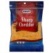 cheese shredded, natural, sharp cheddar