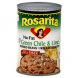 Rosarita refried beans, green chile and lime fat-free Calories