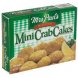 Mrs Pauls select cuts mini crab cakes Calories